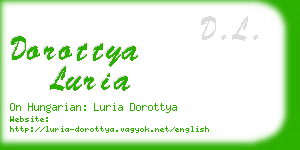 dorottya luria business card